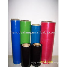 LLDPE colored stretch film/black,red,green pallet wrap film